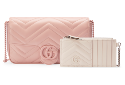 GG Marmont super mini bag in light pink leather GUCCI UK