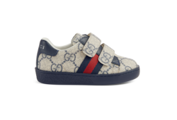 Outlet Gucci sneakers toddler boy Navy Blue size 23 euro 6.5 us