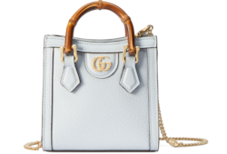 グッチ ダイアナ〕ナノバッグライトブルー レザー | GUCCI公式