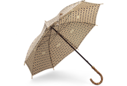 Gucci Horsebit print nylon umbrella in beige and brown