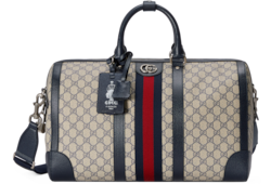 GUCCI＊GUCCI SAVOY MEDIUM DUFFLE BAG ダッフルバッグ＊送料込 Gucci Savoy medium duffle bag in beige and blue GG Supreme