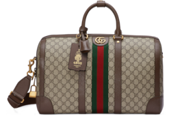 Gucci Savoy medium duffle bag in beige and ebony Supreme GUCCI AE