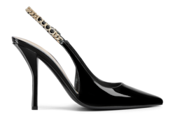 GUCCI ブラックレザー パンプス ハイヒール　※Sary様と交渉中 グッチ レディースシューズ/靴ミッドヒールパンプス | GUCCI® JP