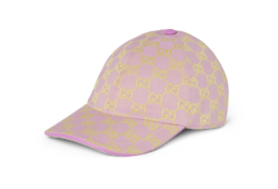 GG canvas baseball hat in lilac and yellow GUCCI UK