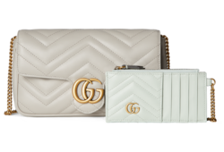 GGマーモント〕スーパーミニバッグ ホワイト レザー | GUCCI公式