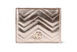 GG Marmont card case wallet in light pink leather | GUCCI® US