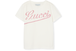 チルドレンズ〕プリント コットン Tシャツライトグレー | GUCCI公式