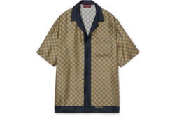 ◇GUCCI 23AW◇ GGモノグラム シルク シャツ / Beige ◇ (GUCCI