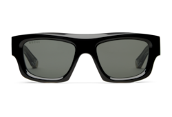 Rectangular frame sunglasses in black | GUCCI® US