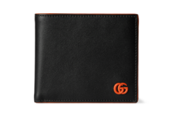 GUCCI  GGマーモント　レザーコインウォレット GGマーモント〕コイン ウォレットブラック ソフトレザー | GUCCI公式