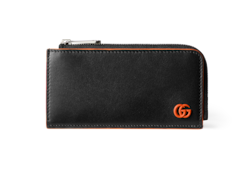 【最短翌日着・関税送料込】 GUCCI ミニバッグ カードケース付 ダブルG ジップ カードケースブラック ソフトレザー | GUCCI公式