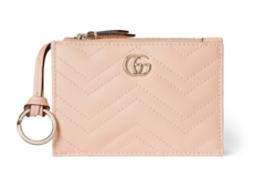 ダブルG キーケースペールピンク レザー | GUCCI公式