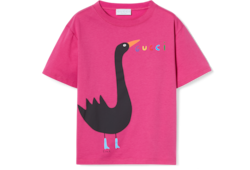 チルドレンズ〕プリント コットン Tシャツダークグレー | GUCCI公式