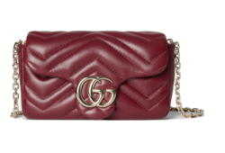 国内発送 GUCCI グッチ GGマーモント ショルダーバッグ 841290 GGマーモント〕ミニ ショルダーバッグライトブルー レザー