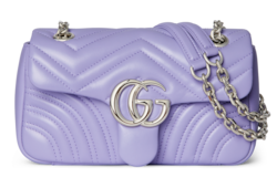 GG Marmont small shoulder bag in lilac leather | GUCCI® US GG Marmont small shoulder bag in lilac leather | GUCCI® US