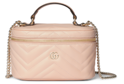 GGマーモント〕ミニ バニティバッグブラック レザー | GUCCI公式