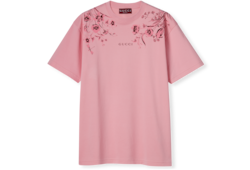プリント コットンジャージー Tシャツピンク | GUCCI公式