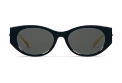 【関税込み】Gucci ブラック オーバルフレーム サングラス オーバルフレーム サングラスブラック | GUCCI公式