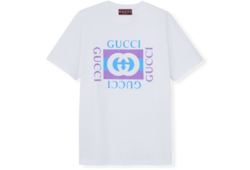 GUCCI グッチ ロゴTシャツ ホワイト 837959XJHGY9081 プリント ソフトコットンジャージー Tシャツホワイト | GUCCI公式