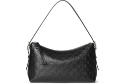 GUCCI★フロントロゴGGエンブレムレザーショルダーバッグ GUCCI(グッチ) GG柄 エンボス レザー ショルダーバッグ 201446