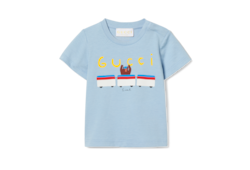 新品未使用！訳あり.GUCCI ベビー Tシャツ 本日限定特価】GUCCI 春夏カップルTシャツ ブラック/ベージュ