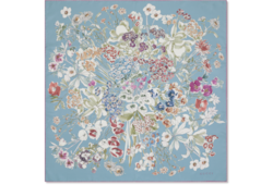 GUCCI★シルクツイルフーラード Printed Flora silk twill carré in bordeaux | GUCCI® US