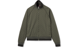 【送関込】GUCCI☆リバーシブル フーデッド ジップジャケット GGジャージージャカード ジップジャケットフォレストグリーン