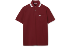 エンブロイダリー コットンピケ ポロTシャツグッチ ロッソ