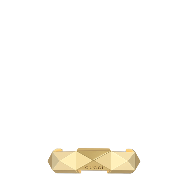 【激安アウトレット!】 in ring studded Love to Link Gucci 18k US GUCCI® | gold yellow アクセサリー