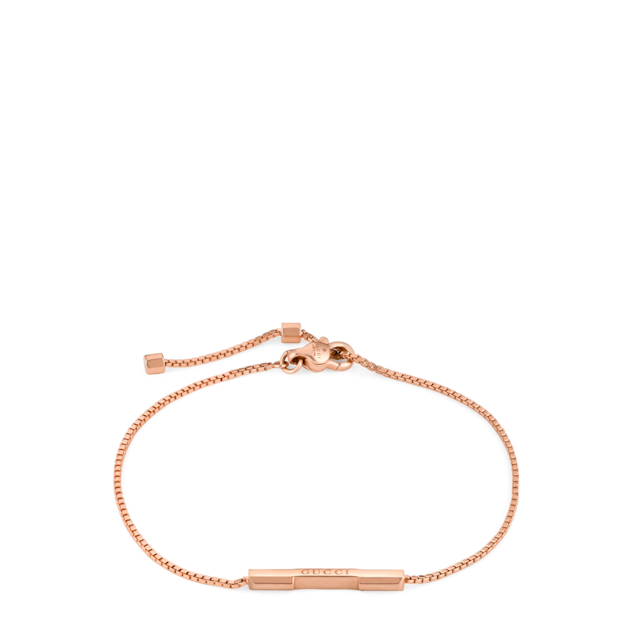 GUCCI 18Kローズゴールド ダイヤモンド ブレスレット グッチ インターロッキング〕18K ダイヤモンド ブレスレット18K