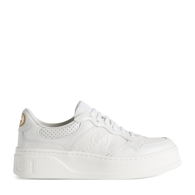 Women's GG sneaker in beige and ebony Original GG | GUCCI® US