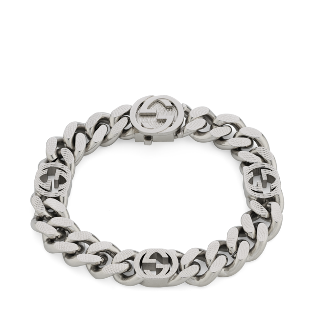 グットグリーフ Gucci Interlocking chain bracelet in 925 sterling silver