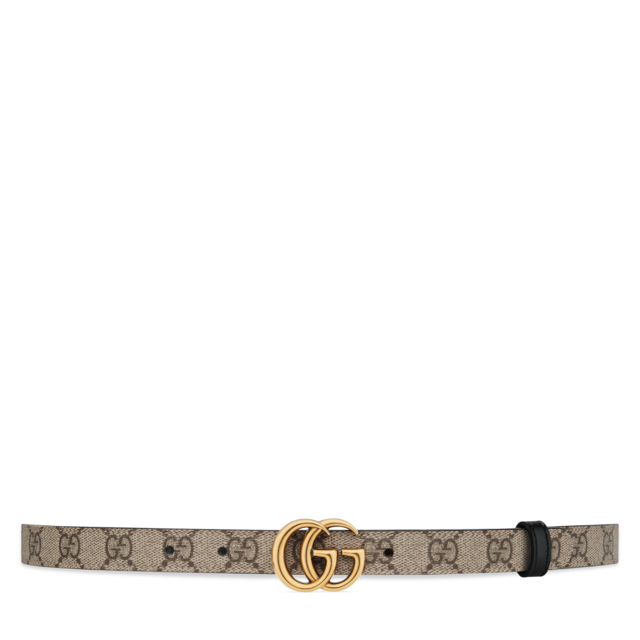 GG Marmont reversible belt in brown leather | GUCCI® US
