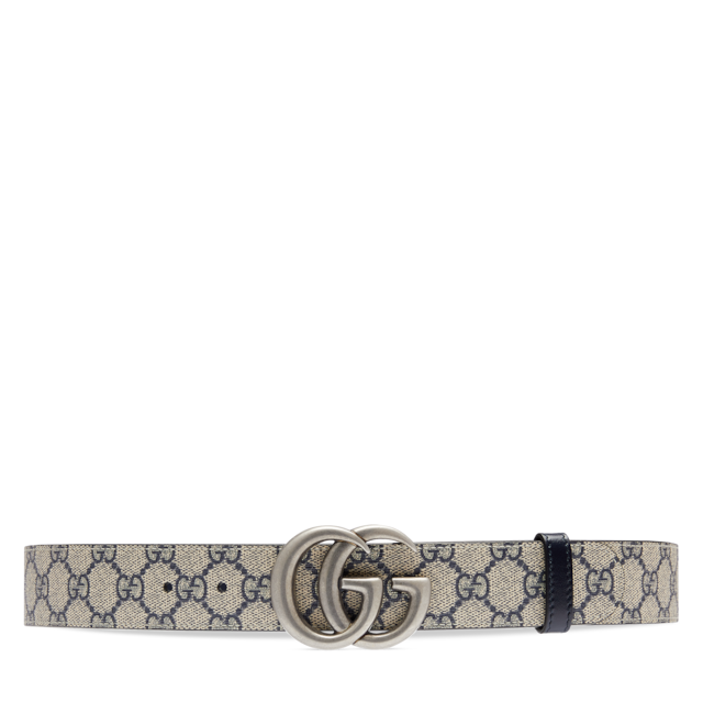 GGマーモント〕リバーシブル ベルトブラック レザー | GUCCI公式