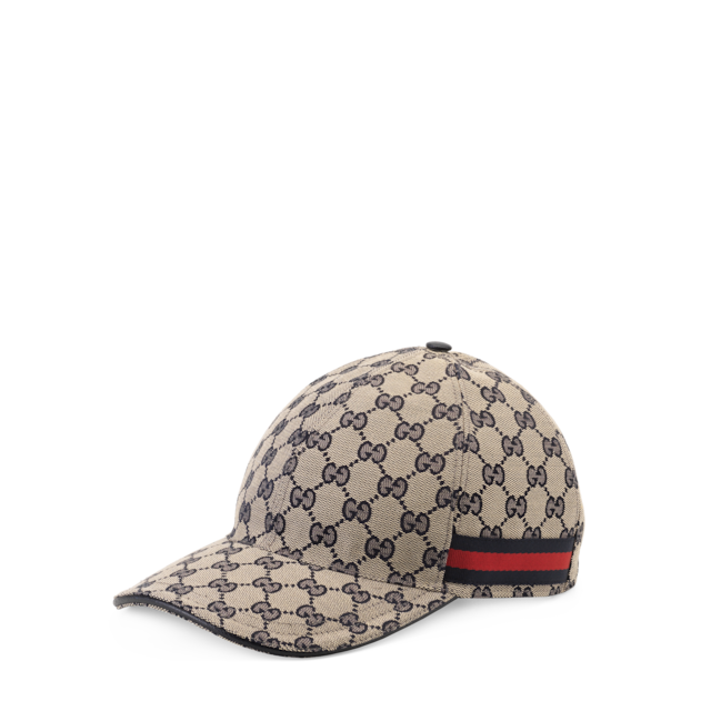 Black Original GG Canvas Baseball Hat With Web | GUCCI® US