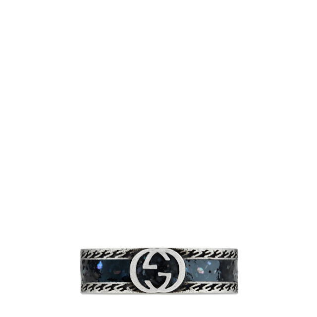 Gucci Interlocking ring in 925 sterling silver | GUCCI® US