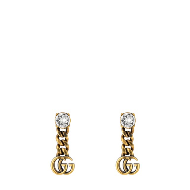 Gucci Interlocking earrings in yellow gold-toned metal