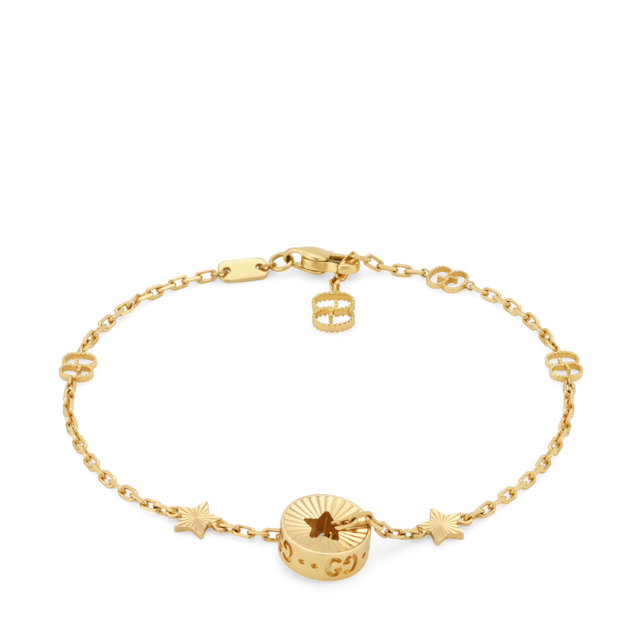 Gucci グッチアイコン 18Kイエローゴールド GGスター ネックレス グッチ ゴールドジュエリー〔アイコン〕18K スター ネックレス