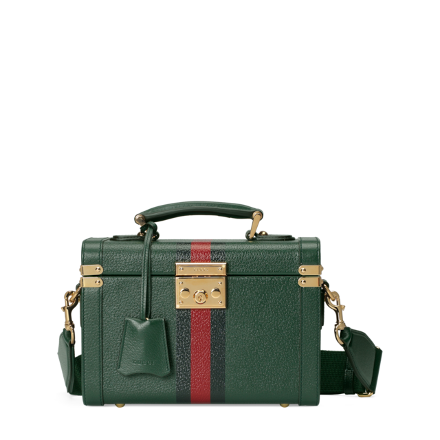 Gucci Savoy〕ジュエリーケースグリーン レザー | GUCCI公式