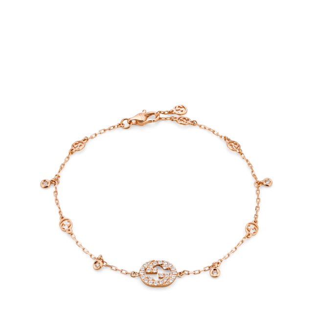 Gucci グッチ 18K ローズゴールド & ダイヤモンド ブレスレット 744562_J8500_5702_001_100_0000