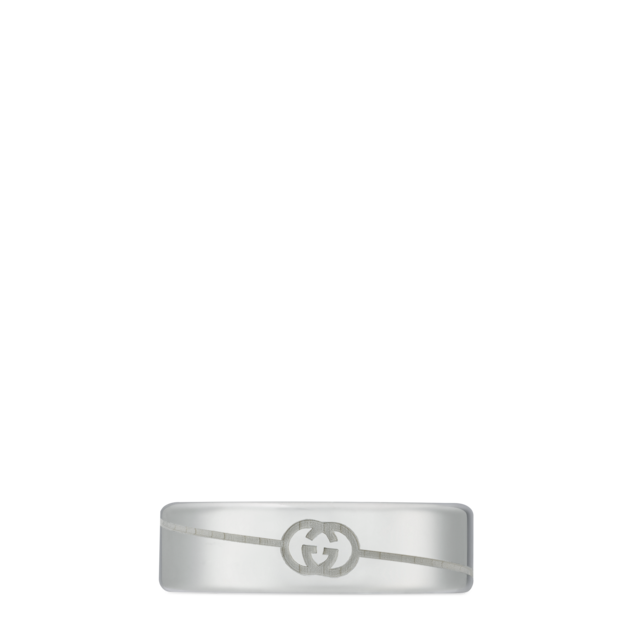 Gucci Interlocking ring in 925 sterling silver | GUCCI® US Gucci Interlocking ring in 925 sterling silver | GUCCI® US