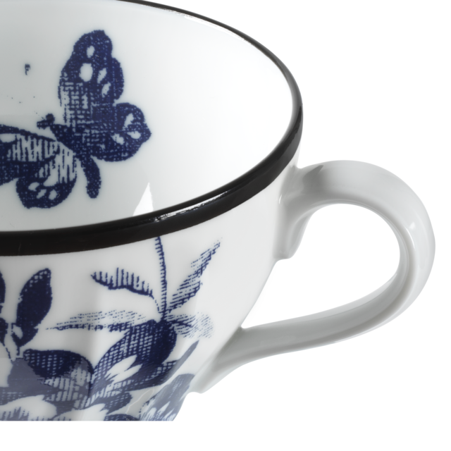 Herbarium teacup and saucer, set of two