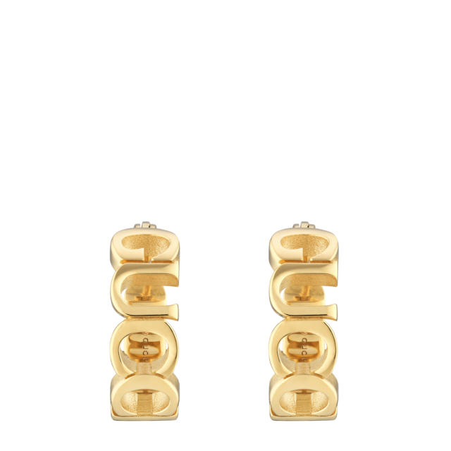 Gucci Interlocking earrings in yellow gold-toned metal