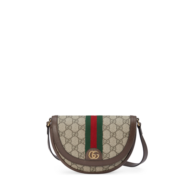 Ophidia small crossbodybag in beige and ebony Supreme