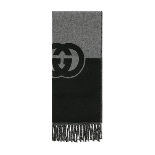 定番のお歳暮&冬ギフトの商品をすべ Check GG wool scarf in black and beige | GUCCI® US 小物