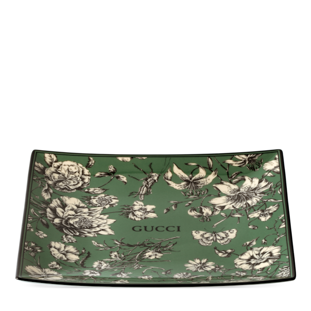 Gucci Flora Sketch print medium trinket tray