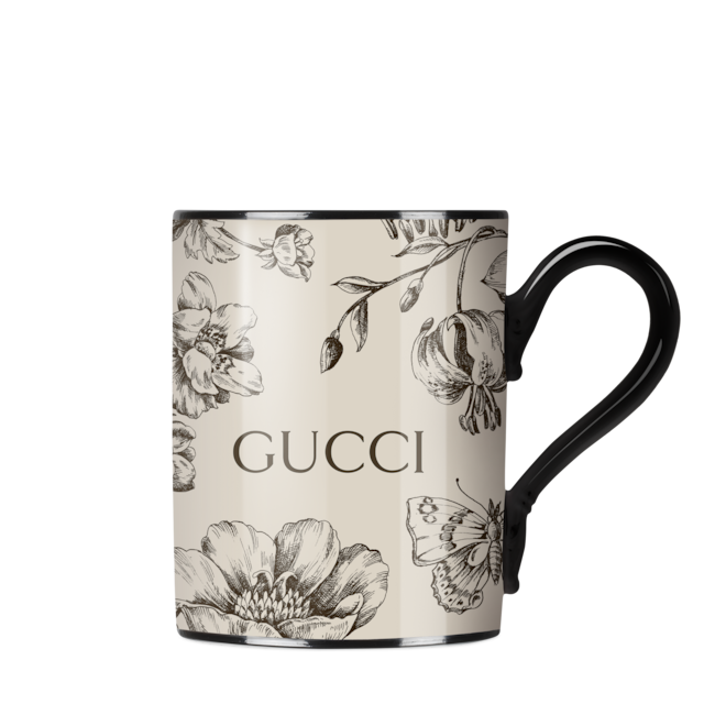 GUCCI フローラ スケッチ プリント マグカップ