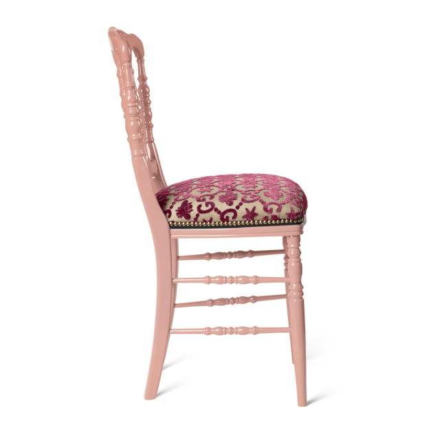 Wood chair with GG bees and stars