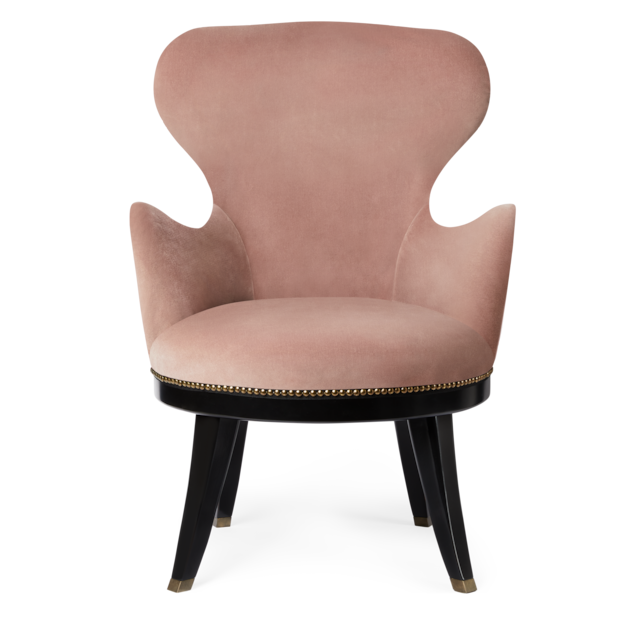 Velvet armchair