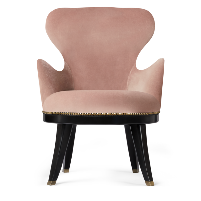 Velvet armchair